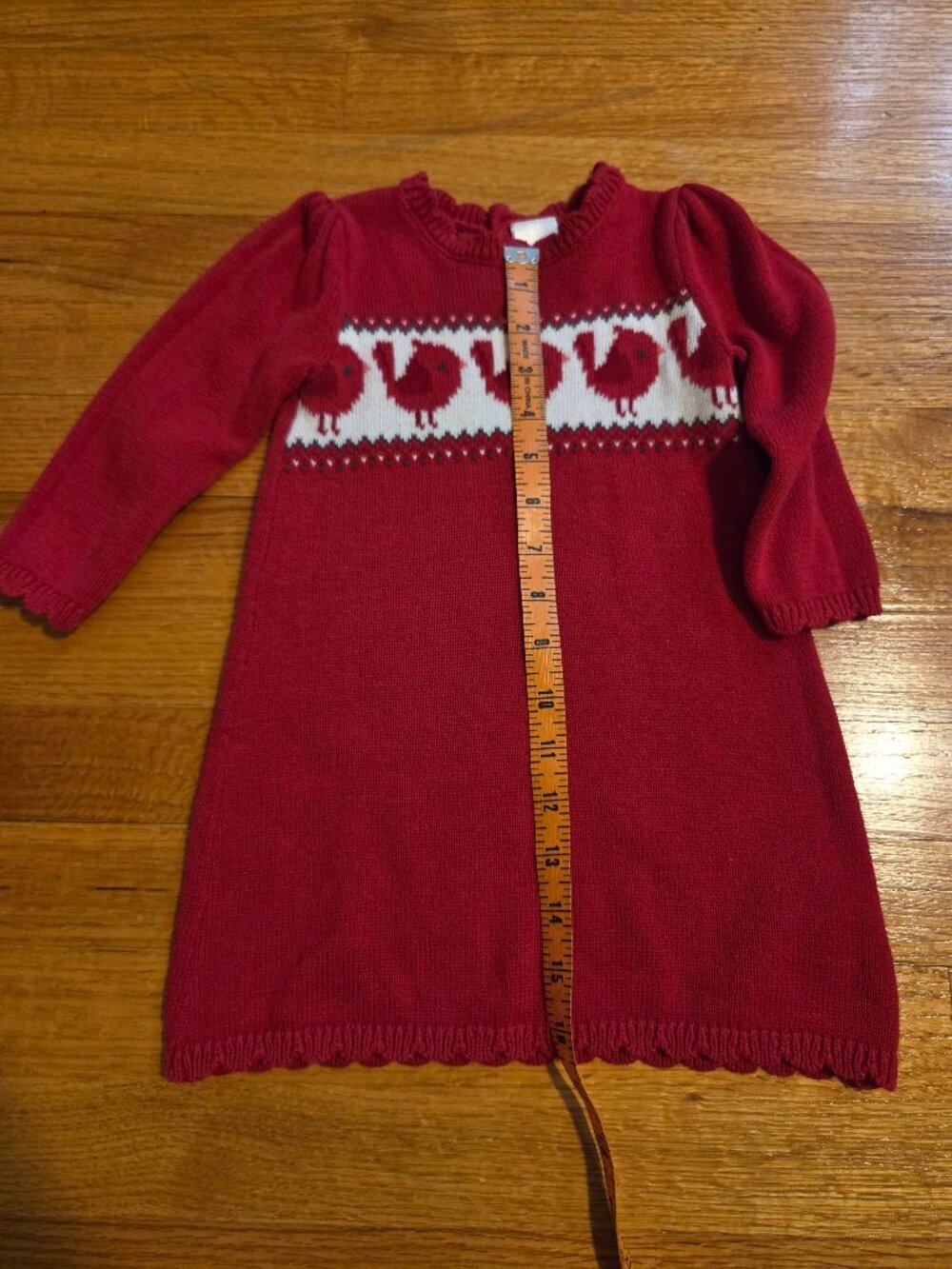 Gymboree Sweater Dress Red Cardinals